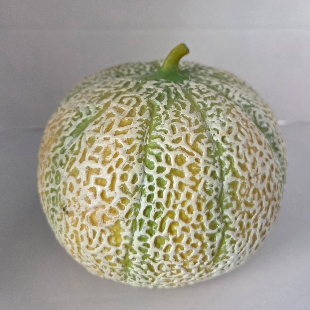 Vintage Faux Fruit Cantaloupe Decoration Fake Fruit